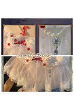 Identity V Bloody Queen False Hope Water Mirror White Gown Cosplay Costume